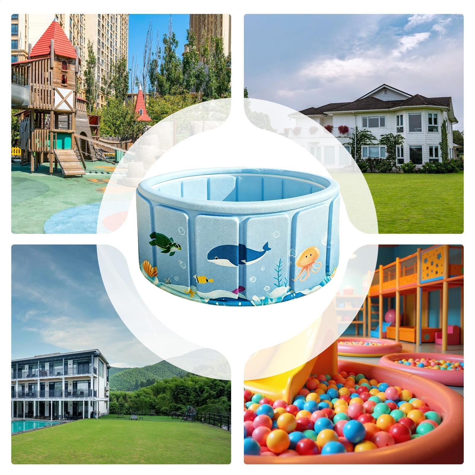 Party Games Kid Friendly - Nienadmuchiwany składany basen, składany basen z