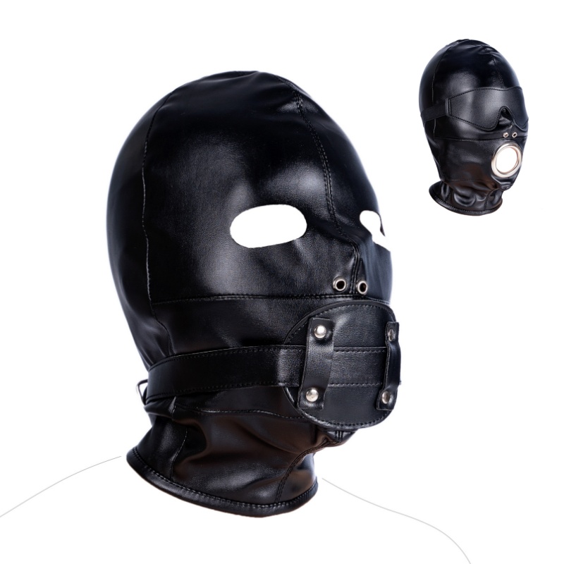 Party Games Mystery - Seksowna maska Cosplay Fetish PU Leather