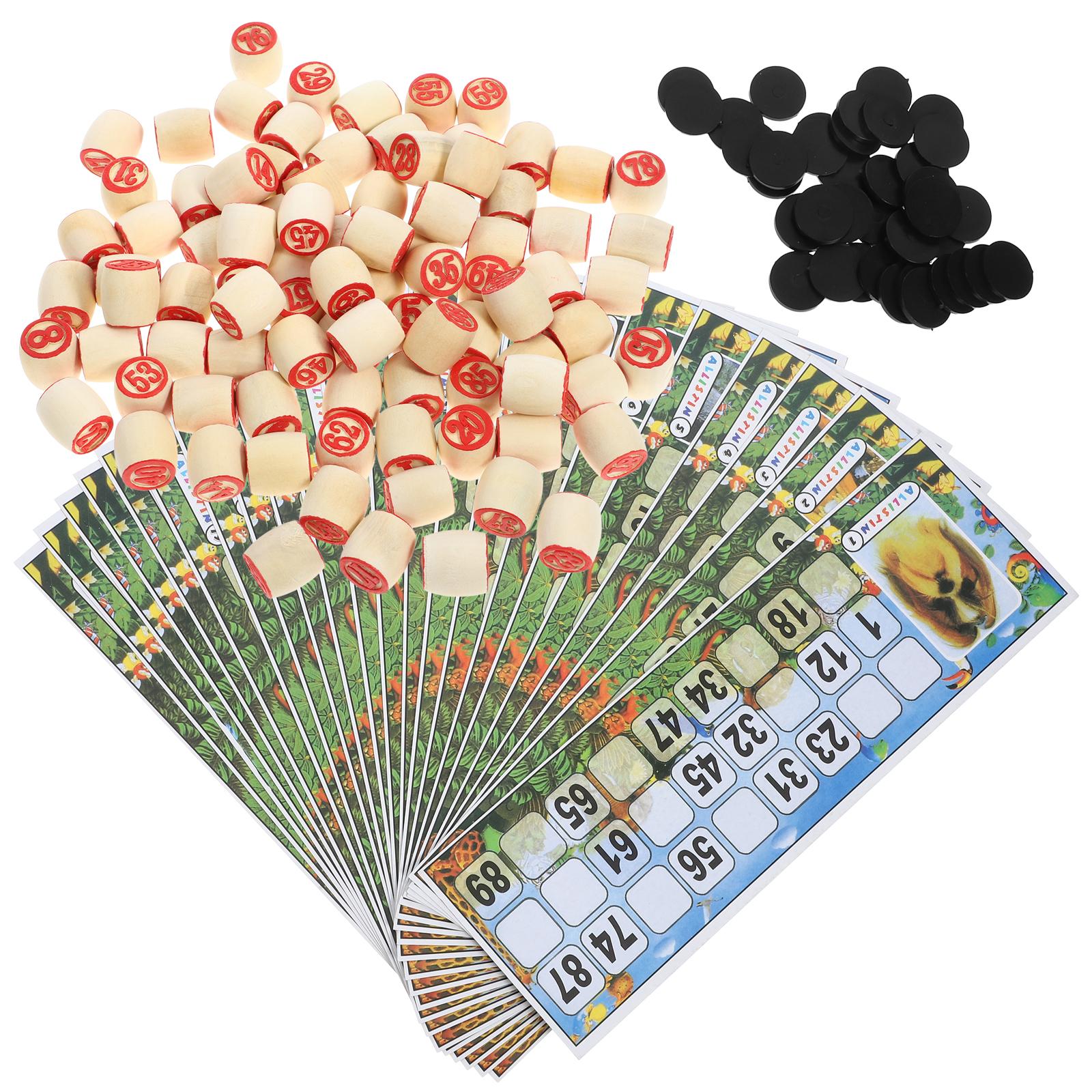 Party Games Bingo - 1 zestaw Drewniane Figury Szachowe z