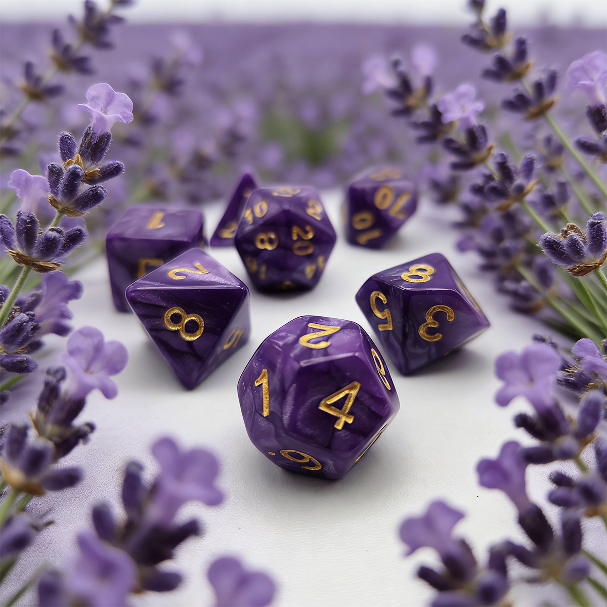 Party Games Mystery - Zestaw 7 kostek z tajemniczą fioletową