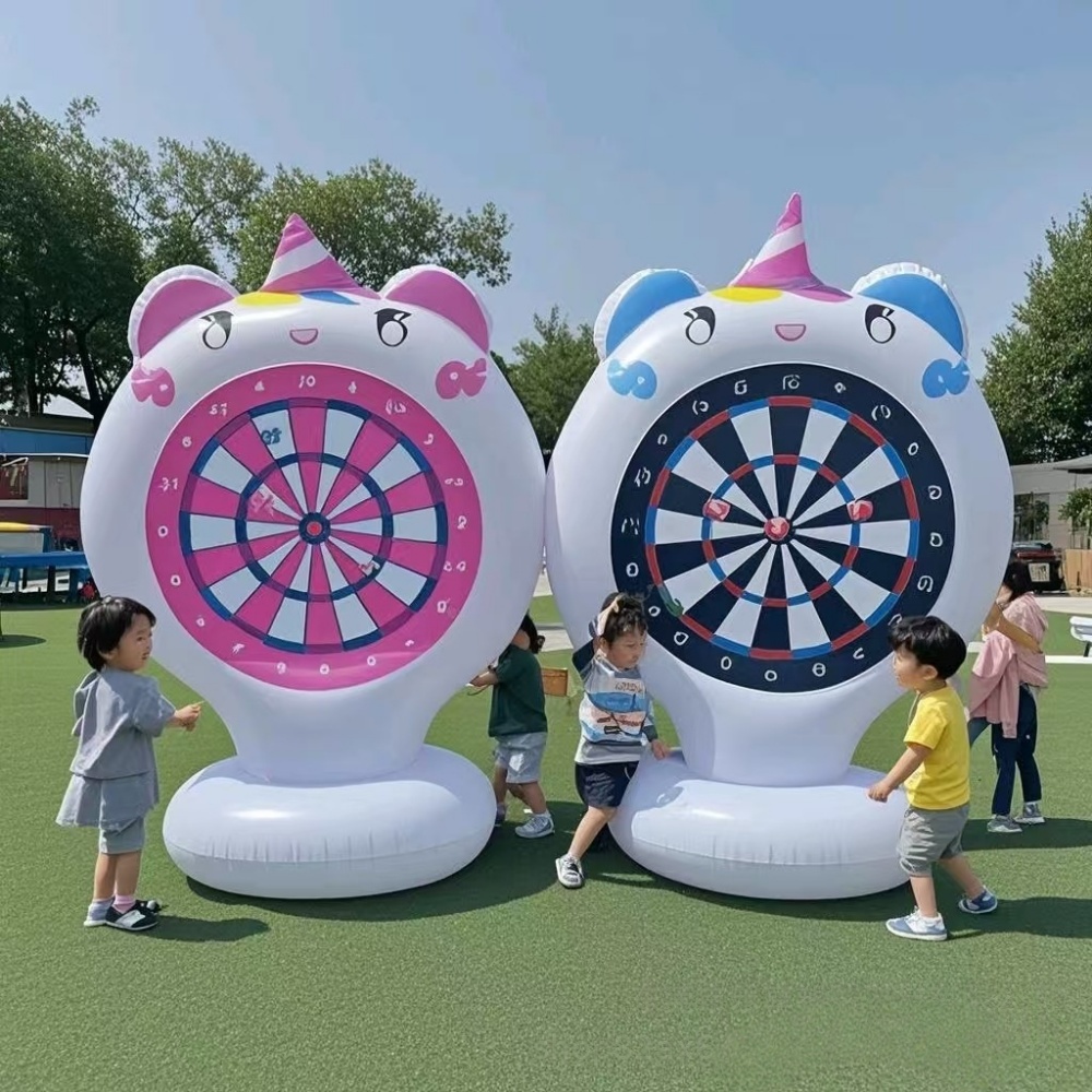 Games Garden Party - Nadmuchiwany Jednorożec Gra w Rzucanie Tarcza
