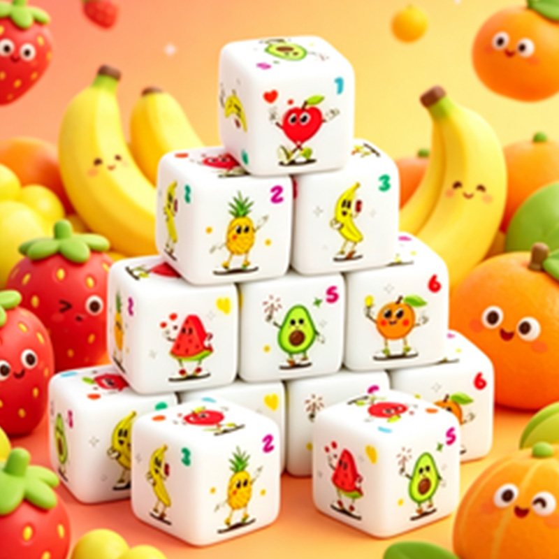 Party Games Console - Zestaw 12 kostek D6 w motywie