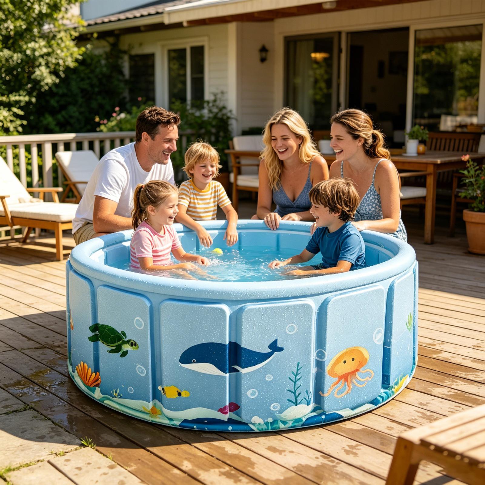Nienadmuchiwany składany basen – Party Games Kid Friendly recenzja i cena